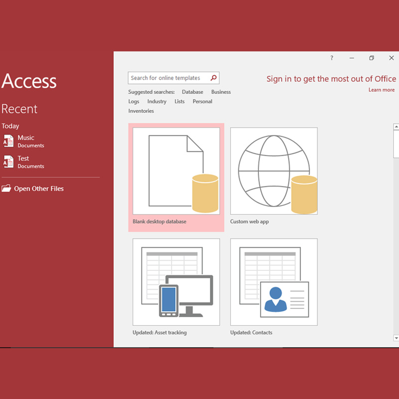 Microsoft Office Access 2016