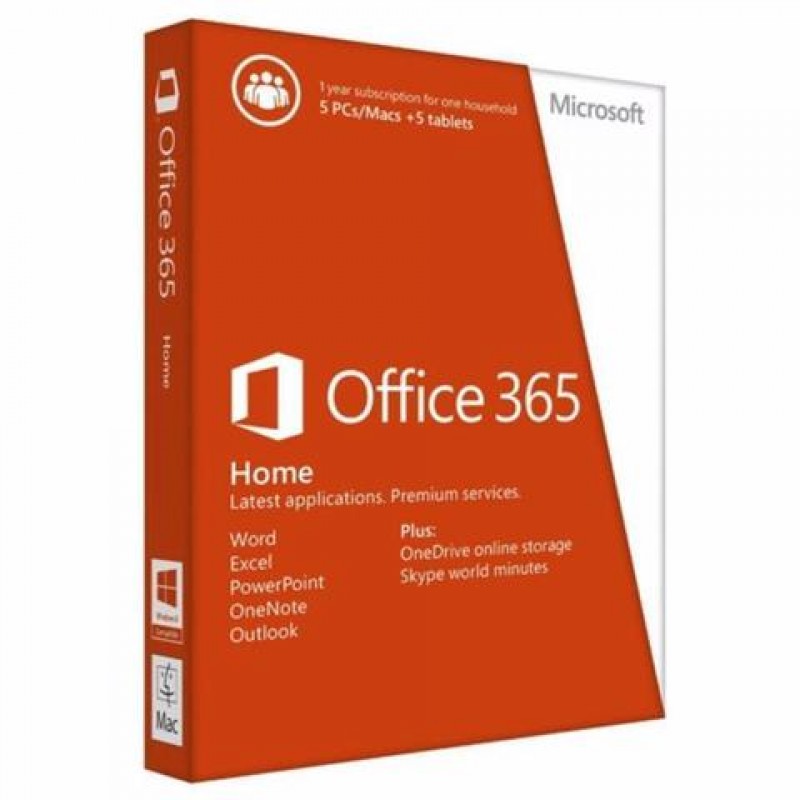 Microsoft Office 365 Home 1 Year Subscri...