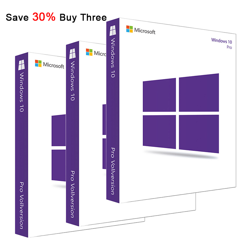 30% OFF for three Windows 10 Professiona...