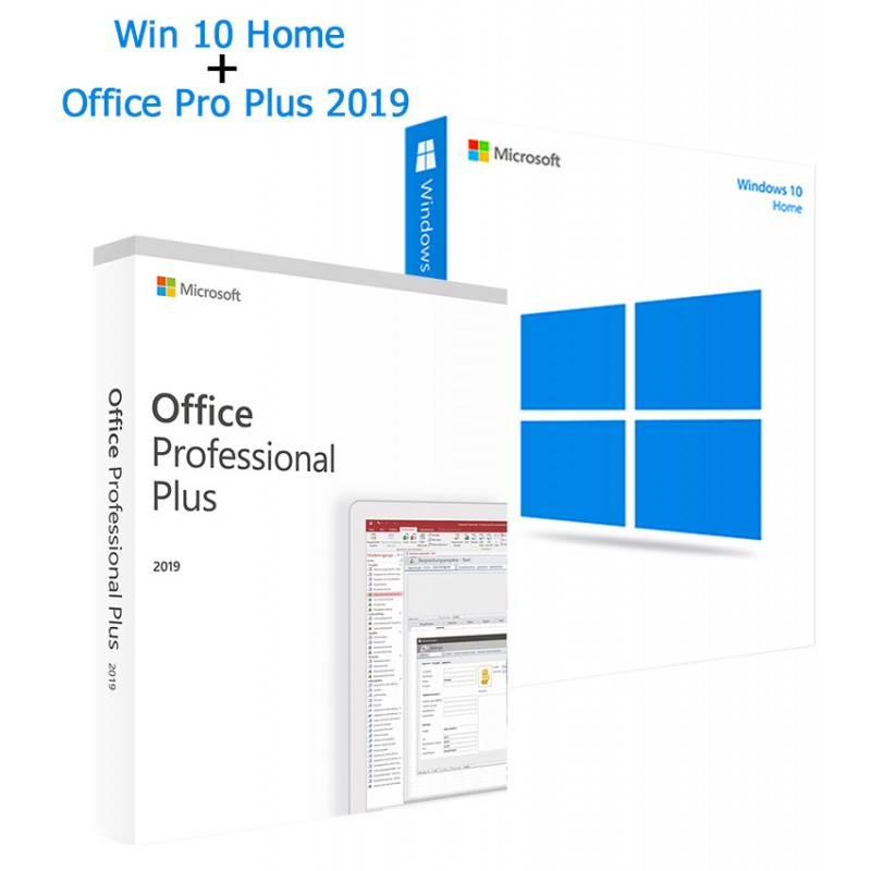 Microsoft Windows 10 Home + Office Profe...
