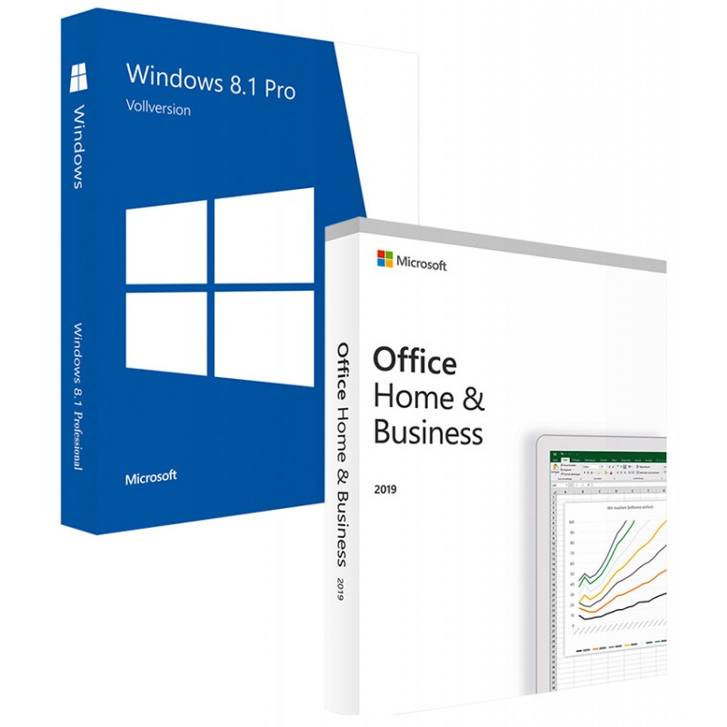 Windows 8.1 Pro + Office 2019 Home and B...