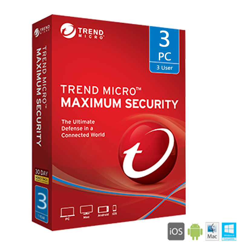 Trend Micro Maximum Security 2019 3 Year...